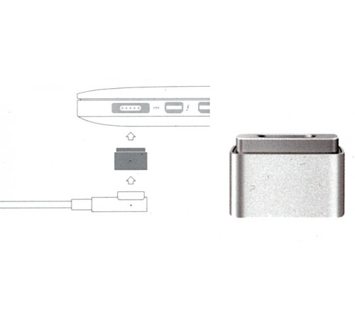 Переходник для блока питания для ноутбуков  APPLE MAGSAFE - MAGSAFE2