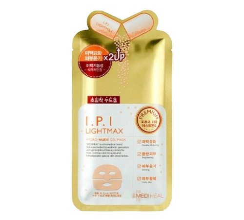 Mediheal Маска тканевая гидрогелевая осветляющая / I.P.I Lightmax Nude Gel Mask, 35 г