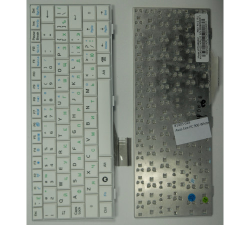 Клавиатура для ноутбука Asus Eee PC 700, 701, 900, 901 белая