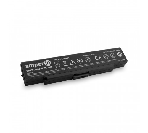 Аккумуляторная батарея Amperin для ноутбука Sony Vaio VGN-FE, VGN-FS 11.1V 4400mAh черная AI-BPS2