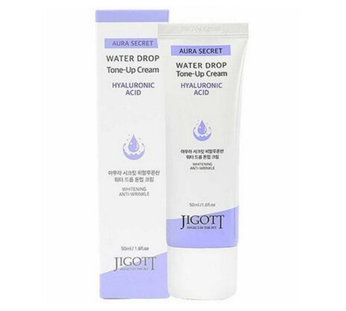 Jigott Осветляющий крем с гиалуроновой кислотой / Aura Secret Hyaluronic Acid Water Drop Tone Up Cream, 50 мл