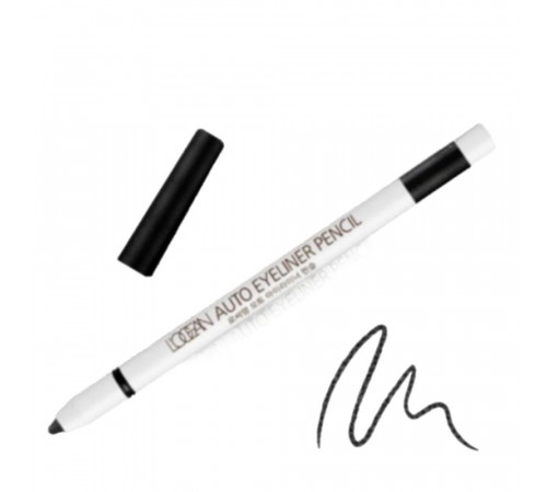 L’ocean Водостойкий автоматический карандаш для глаз / Auto Eyeliner Pencil #02, Twinkle Black, 0,5 г