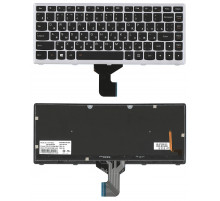 Клавиатура для ноутбука Lenovo IdeaPad Z400 черная, с подсветкой