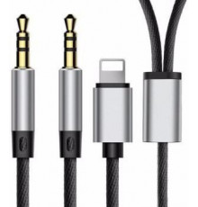 Кабель Baseus L33 для Apple+3.5 mm to 3.5 mm AUX Audio Cable Black 1,2m