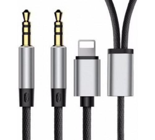 Кабель Baseus L33 для Apple+3.5 mm to 3.5 mm AUX Audio Cable Black 1,2m