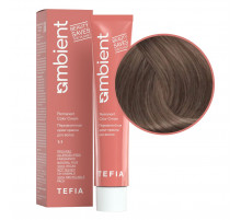 TEFIA  Ambient 8.18 Перманентная крем-краска для волос / Светлый блондин пепельно-коричневый, 60 мл