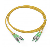 Патч-корд оптический TopLan, дуплексный, FC/APC-FC/APC, SM 9/125, 0,5 м, LSZH