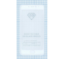 Защитное стекло Полное покрытие для Meizu M6 белое