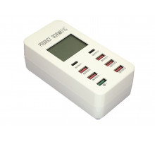 Профессиональное зарядное устройство WLX-A8T 35W для 8-ми телефонов с индикацией потребления