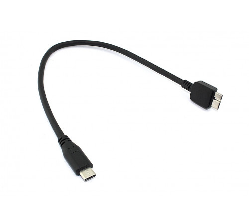 Кабель Type-C на Micro USB Type B кабель 25см черный