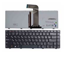 Клавиатура для ноутбука Dell Inspiron 14R, 3520, 5420, 5520, L502X, M5040, M5050, N4110, N5050, N5040, Vostro 3550 черная, с подсветкой