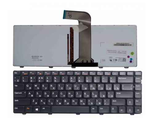 Клавиатура для ноутбука Dell Inspiron 14R, 3520, 5420, 5520, L502X, M5040, M5050, N4110, N5050, N5040, Vostro 3550 черная, с подсветкой