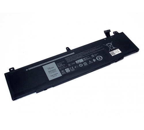 Аккумуляторная батарея для ноутбука Dell Alienware 13 R3 (TDW5P) 15.2V 4820mAh