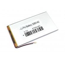 Аккумулятор Li-Pol (батарея) 3*80*140мм 2pin 3.7V/4700mAh