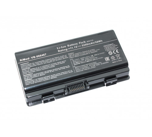 Аккумуляторная батарея для ноутбука Asus X51R (A32-X51) 11.1V 5200mAh OEM