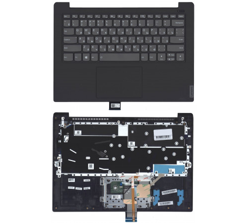 Клавиатура для ноутбука Lenovo IdeaPad S340-14 топкейс черный