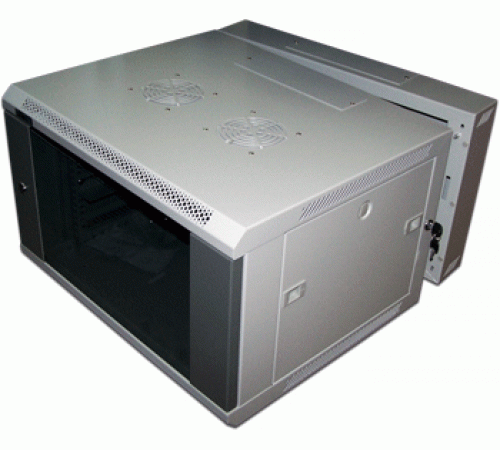 Шкаф настенный 3-секционный, 18U 600x600, стеклянная дверь, TWT-CBW3-18U-6x6, I