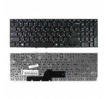 Клавиатура для ноутбука Samsung NP350V5C, NP355E5C, NP355E5X, NP355V5C, NP550P5C Series. Плоский Enter. Черная, без рамки. PN: BA59-03270C.