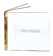 Аккумулятор Li-Pol (батарея) 2.5*100*120мм 2pin 3.7V/5400mAh