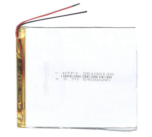 Аккумулятор Li-Pol (батарея) 2.5*100*120мм 2pin 3.7V/5400mAh