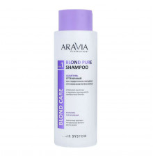 Aravia Шампунь оттеночный для холодных оттенков блонд / Blond Pure Shampoo, 400 мл