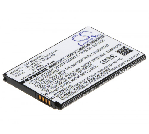 Аккумулятор CS-LMS330SL BL-46ZH для LG AS330, AS375  3.8V / 1450mAh / 5.51Wh