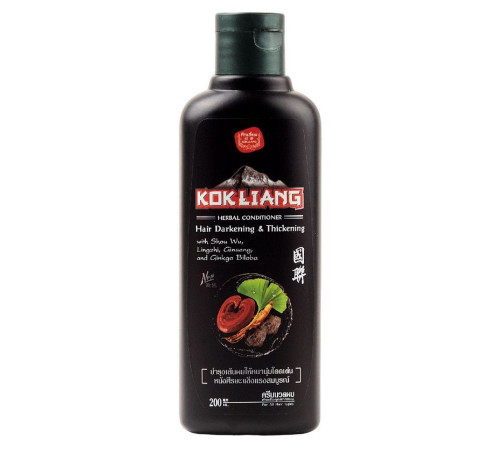 Kokliang Натуральный травяной кондиционер для темных волос / Herbal Conditioner Hair Darkening & Thickening, 200 мл