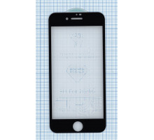 Защитное стекло 6D для Apple iPhone 7/8  черное
