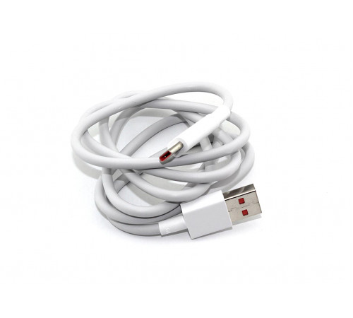 Кабель для зарядки Xiaomi 6A Type-C Fast Charging Data Cable 1m белый