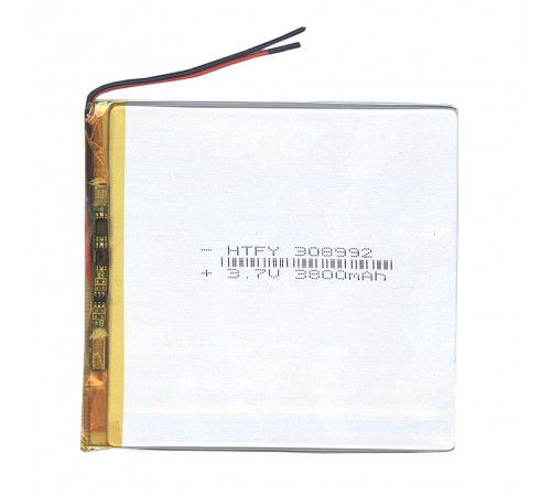 Аккумулятор Li-Pol (батарея) 3*89*92мм 2pin 3.7V/3800mAh