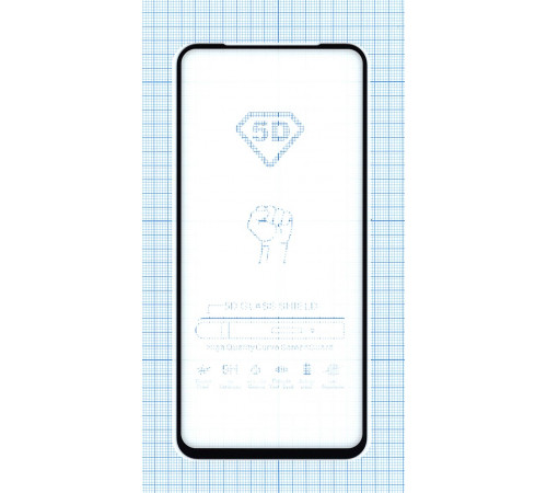 Защитное стекло Полное покрытие для Huawei Honor 20s черное