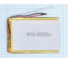 Аккумулятор Li-Pol (батарея) 3*62*92мм 3pin 3.7V/3000mAh