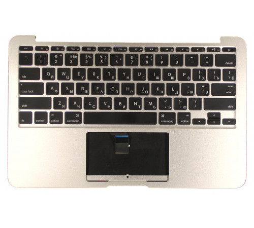 Клавиатура для ноутбука MacBook A1370 2011+ черная с подсветкой плоский ENTER топ-панель