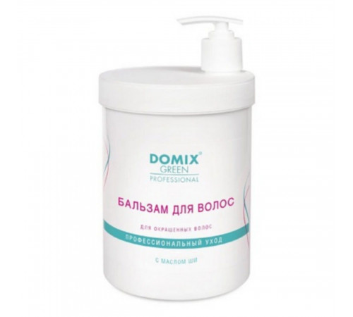 Domix Green Professional Бальзам для окрашенных волос с маслом ши, 1000 мл