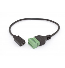 Кабель со сборным  разъемом mini USB мама