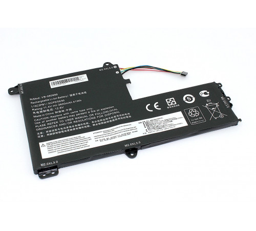 Аккумуляторная батарея для ноутбука Lenovo Ideapad 330S-15IKB (L15L3PB0) 11.4V 3600mAh OEM