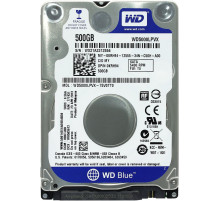 Жесткий диск HDD, 2.5", 500 Гб, SATA III, Western Digital, WD Blue, 8 Мб, 5400 rpm, WD5000LPVX