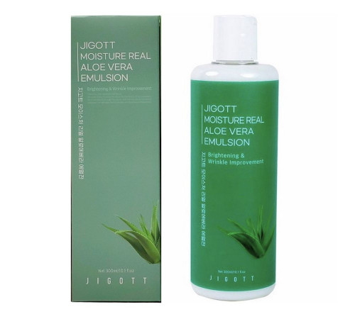 Jigott Увлажняющая эмульсия с экстрактом алоэ / Moisture Real Aloe Vera Emulsion, 300 мл