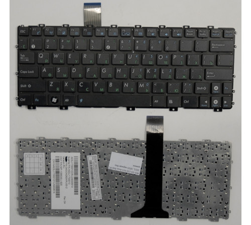 Клавиатура для ноутбука Asus Eee PC 1011, 1015, 1018, X101 черная, без рамки