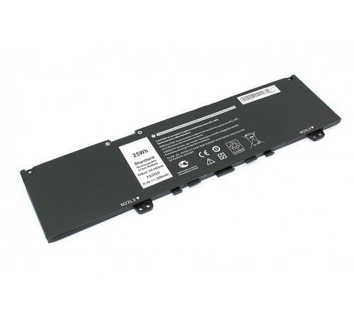 Аккумуляторная батарея для ноутбука Dell Inspiron 13 7373 (F62G0) 11.4V 2200mAh OEM