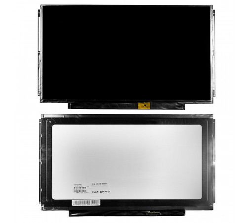 Матрица для ноутбука 13.3" 1366x768 WXGA, 40 pin LVDS, Slim, LED, TN, крепления планки, глянцевая. PN: LP133WH2 (TL)(N7).