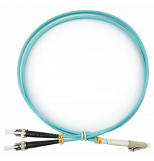 Патч-корд оптический TopLan, дуплексный, LC/PC-ST/PC, MM 50/125 (OM3), 50 м, LSZH