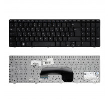 Клавиатура для ноутбука Dell Inspiron N7010, 17R Series. Г-образный Enter. Черная, без рамки. PN: AEUM9K00020.
