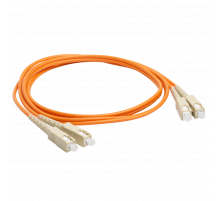 Патч-корд оптический, LSZH, дуплексный, SC/PC-SC/PC, MM 50/125, 3.0 м LAN-2SC-2SC/OM2-3.0