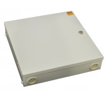 FO-WBX-4xSLT-W140H42-32UN-GY Бокс оптический универсальный настенный, от 8 до 32 портов (SC, duplex LC, ST, FC), со сплайс пластиной, без пигтейлов и