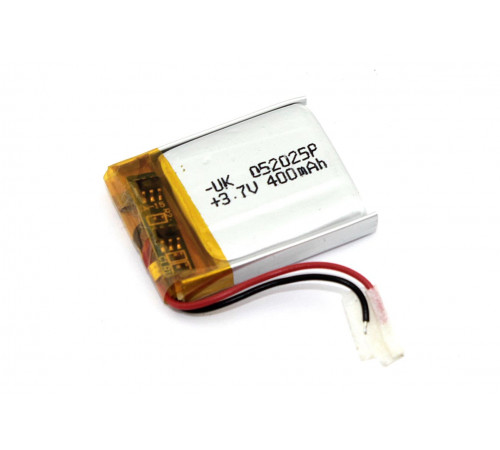 Аккумулятор Li-Pol (батарея) 5*20*25мм 2pin 3.7V/400mAh