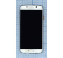 Дисплей для Samsung Galaxy S6 Edge SM-G925F белый с рамкой