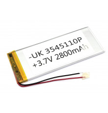 Аккумулятор Li-Pol (батарея) 3.5*45*110мм 2pin 3.7V/2800mAh