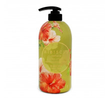 Jigott Парфюмированный гель для душа с экстрактом гибискуса / Hibiscus Perfume Body Wash, 750 мл