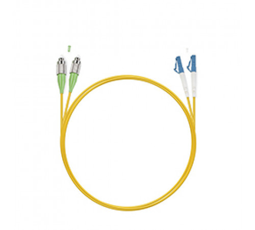 Cabeus FOP(s)-9-FC/APC-LC/UPC-1,5m Шнур оптический simplex FC/APC-LC/UPC 9/125 sm 1,5м LSZH